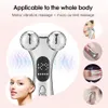 EMS Massager 4D Roller Face Lift-apparaat V-Face Slimmer Huidverstrakking Dubbele kinverwijderaar Oogzorg Massage Schoonheidsroller 240313