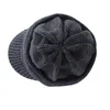 Connectyle – chapeau d'hiver pour hommes, avec visière, doublure polaire douce en acrylique, bonnet tricoté avec câble, sboy, casquette chaude quotidienne, 240309