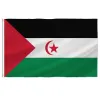 Accessoires PTEROSAUR Drapeau du Sahara occidental, 60 x 90 cm, 90 x 150 cm, drapeau national occidental avec œillets en laiton pour bannière de décoration intérieure et extérieure
