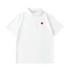 مصمم قمصان الرجال قميص بولو أزياء صيف قلب تطريز تي شيرت بولو ذوي الياقات القصيرة قميص قميص نسائي للنساء