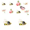 Pins Broschen Gelbe Biene 25 teile/los Cartoon Vergoldete Tier Brosche Für Mädchen Emaille Abzeichen Drop Lieferung Schmuck Dh0Wk