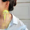 Orecchini Pendenti In Silicone Medusa Goccia Leggera Unica