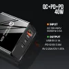 40W USB Cクイック充電器高速充電デュアルPDタイプCウォールチャージャーアダプターEU US UK SAMSUNG S24 IPHONE 15 Xiaomi携帯電話充電器