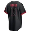 44 Elly de la Cruz Joey Jersey 2024 Niestandardowe Votto Matt McLain Hunter Greene Black City Connect Jerseys Jonathan India Noelvi Marte Stuart Fairchild Jose Stephenson