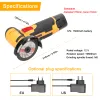 Sliper 12v 19500rpm Angle Grinder with Battery Indicator Electric Grinding Cordless Mini Polishing Hine Diamond Cutting Grinder