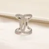 20Style Designer Ring 18K Gold Plated Diamonds Ring For Women Men Letter Personliga modeengagemangsmycken