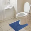Maty do kąpieli dywan w kształcie litery U toalety podkładka podkładka na łazienkę koralową polar
