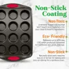 Baking Pan Flexible Nonstick Coating Carbon Steel Bakeware W Red Handles 6Piece 240318