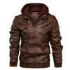 KB Uomo Giacche in pelle Autunno Casual Moto PU Giacca Biker Cappotti in pelle Marchio di abbigliamento Taglia EU SA722 240301