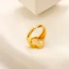 Anneaux de bande 20Style Classic Designer Gold plaqué diamants anneau pour femmes de la mode Men de fiançailles bijoux ouverts Ajustement Y240506