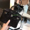 Bk Crocodile Bags Trusted Luxury Handbag Nouveau modèle de crocodile Bagwomens Diagonal Cross Cuir Platinum Sac à la mode et polyvalent Han ont le logo HBNC