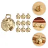 Party Supplies 10Pcs DIY Bells Vintage Crafts Keychain Making Pendant For Festival Decoration