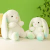 Wulula doux et mignon arc-en-ciel lapin en peluche poupée à longues oreilles lapin poupée oreiller cadeau d'anniversaire pour les filles en gros