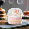 Coppe usa e getta cannucce 50 pezzi Mini misurazione di misurini Muffin dessert insalata insalata in plastica