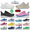 2024 Clifton 9 Bondi 8 hardloopschoenen voor mannen Women Kawana Mafate Elevon Designer Sneakers Triple Black White Pink Mens Dames Outdoor Sports Trainers