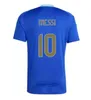 2024 2025 كرة قدم قمصان الأرجنتين 3 نجمة Messis 23 24 25 مشجعًا نسخة لاعب Mac Allister Dybala di Maria Martinez de Paul Maradona Men Men Kids Kit Chirt