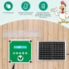 Accessories Chicken Door Automatic Opener With Timer & Light Sensor With LCD Screen Power&Solar Energy Power Gallina Chicken Farm Equipment