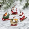 Dekoratif Figürinler Angel Kardan Adam Noel Ağacı Süsler Asılı Kolye Reçine Metal El Sanatları 2024 Noel Dekor Ev Partisi Dekorasyon