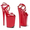 Dance Shoes Peep Toe 23CM/9inches PU Upper Plating Platform Sexy High Heels Sandals Pole 0423-1