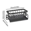 Kitchen Storage Sink Caddy Sponge Holder Stainless Steel Rack Detachable Towel Bar Drain Tray Home Accessories For