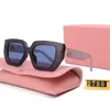 Gafas de sol diseñadores de alta calidad Gafas de sol Hombres Mujeres Uv400 Gasas cuadradas Lady Fashion Pilot Driving Outdoor Travel Beach Gafas de sol con Box Gift WW