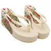 Slippers Comfortable Wedge Platform 11cm Slope Heel Women's Shoes Summer Flip-flops Korean High Heels Sandals