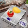 Balances domestiques 5/10KG affichage LCD balance électronique de cuisine numérique panneau en acier inoxydable chargeur USB balance à petite plate-forme précise Portable 240322