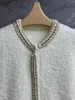 Women's Knits 2024 Winter Wear Simple And Advanced Wool Blended Loose Chain Cardigan 1128