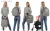 Babybetten Maßgeschneiderter, zusammenklappbarer Schlafsack-Rucksack für Kinderbetten mit Ersatzstationsmatte, Reisematte für Mütter, tragbare Bassnet-Wickeltasche für Kinderbetten L240320