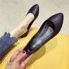 Casual Schuhe Große Größe Frauen 2024 Frühling Koreanische Klassische Schwarz Flache Büro Arbeit Abdeckung Candy Farbe frauen