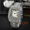 Pass diamond test Moissanite watch Full Diamond Designer Classic Watch Luxury Jewelry Watch Hip hop Sapphire mirror High quality Original With box