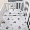 4 PCS Baby Crib Bedding for Girls and Boys ، بما في ذلك Crib Crib Skirtpillow Case 240313