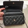 luxurys handbag Crossbody designer Bags cc bag mini Black Pink bags Gold Hardware Purses Woman Luxury Sling Bag Classic Flap wallet cross body Small Messenger Bag