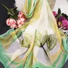 Foulards Femme Petite écharpe Serviette de plage Châle étranger Double tête Grand Satin Satin Designer pour Femmes Wrap