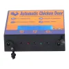 Aksesuarlar Otomatik Tavuk Kümesi Kapısı Güneş Powered Tavuk Kapı Açıcı Günlük Programlanabilir Zamanlayıcı Kontrol Kümes hayvanları Tarım Malzemeleri
