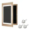 Cadre en bois pour enfants affichage Cadre Front Oeuvre magnétique Aspiration Magné des enfants Dessins Art Frames Painting d'huile Boîte de rangement décor mural