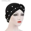 Bandanas Durag Hijabs lenço de cabeça para mulheres muçulmanas Bohemia impressão algodão trança turbante gorro hijab Caps Inner hijabs femme musulman árabe envoltório turbantes Y240325