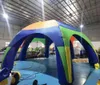 Diametro di 12 m (40 piedi) Colorful Big Party Shelter Giovani Spider Dome Tenda Air Blown Arch Marquee House Vieni con soffiatore in vendita/noleggio con soffiante