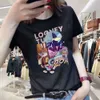 designer 2024 Ss South Korea 2023 New T-shirt Cartoon Summer Korean Edition Loose Cotton Versatile Short Sleeved Women's Fashion and Fashionable Instagram Trend