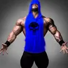 Schedel Bodybuilding Stringer Tank Tops mannen Stringer Shirt Fitn Tank Top Mannen Gym sleevel hoodies Cott Vest Gratis schip t6WT #