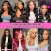 Yuot 28 Inch 13X6 Menselijk Pre Geplukt 180% Dichtheid Body Wave Met Baby Haar Hd Full Lace front Pruiken Voor Vrouwen