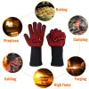 Handskar BBQ handskar värmebeständig grillgrillhandskar ugnsmittor silikonisolerad bakmatlagning grillande ugn handskar BBQ -tillbehör
