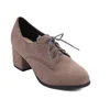 Robe chaussures élégantes femmes talons bas mocassins à lacets décontracté rose noir talon oxford fête dames grande taille classique