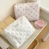 Cosmetische tassen Katoenen gewatteerde toilettas Leuke kers Make-up organizer opbergtas voor dames en meisjes