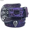 Designer Belt BB Simon Belts For Men Women Shiny Diamond Belt på svartblå vit multicolour med bling strass som gåva s s s