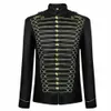 2024 Medieval Mens Jacket Steampunk Hussar Marching Band Militar Drummer Parade Jacket Coat Cosplay Costume i1jh #