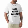 Футболка Lead Never Follow Leaders, мужская одежда, летний топ, забавные футболки, мужская футболка d4d4 #