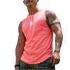 Camiseta Sin Mangas de Fitn Para Hombre, Chaleco Deportivo Transpirable de Para Correr, 2020 M48B#