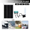 50W 350L/H Mini bürstenlose Solarwasserpumpe DC 12V Solarpanel Solarladeregler Ultra Silent Teich Garten Set Kit Aquarium Bäder