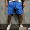 Mens Shorts Pantalones Cortos Solidos Para Hombre de Playa Algodon Informales Deportivos Ropa Marca Verano 2021 SA932 Drop Delivery AP OT1GW